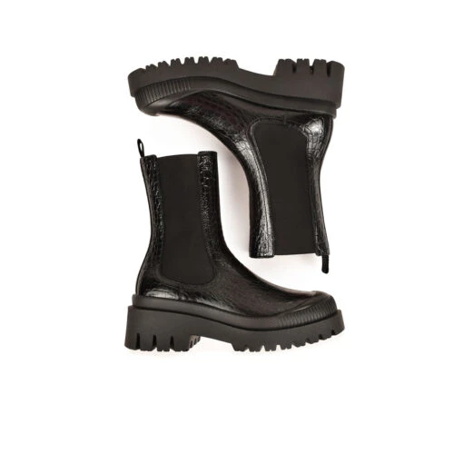 Pataugas AINOA CH/GR F4I NOIR -Pataugas Soldes Boutique BOOTS FEMME AINOA CH GR F4I NOIR 628454 850 6